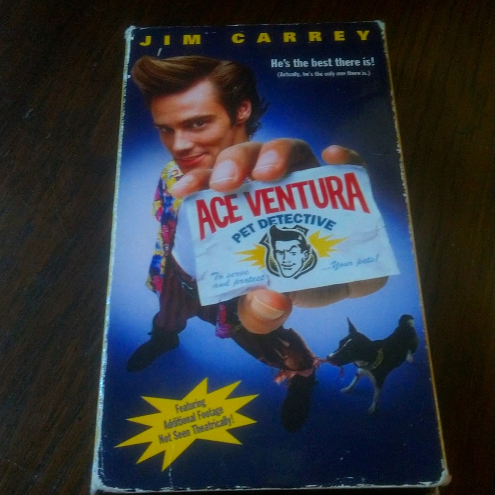 Jim Carrey Ace Ventura pet detective VHS